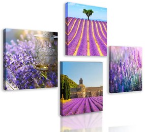Set obrazov levanduľová nádhera