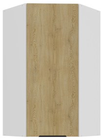 Rohová horná kuchynská skrinka Carminia 60x60 GN-108 1F (45) (dub cremona + biela). Vlastná spoľahlivá doprava až k Vám domov. 1128063