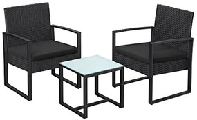 Čierny záhradný set JARDINES