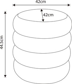 Taburet Snuggo I bílý