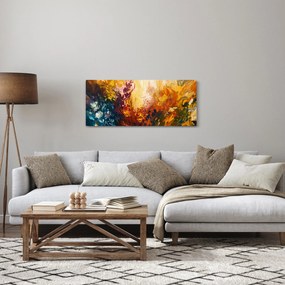 Obraz - Abstraktná maľba kvetov (120x50 cm)