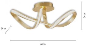 Paul Neuhaus 8331-12 - LED Stmievateľný prisadený luster MELINDA LED/30W/230V