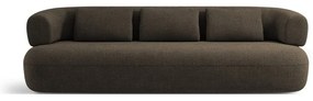 Hnedá pohovka z textílie bouclé 226 cm Jenny – Micadoni Home