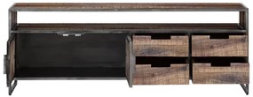 furniture-nabytek.cz - TV stolek York dřevo akácie a kov