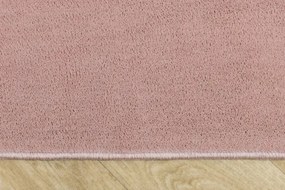 Protišmykový koberec PLUSH ružový