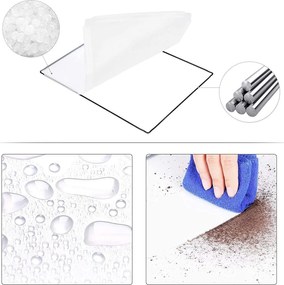 Ohrádka pre domáce zvieratá, modulárna ohrádka s rebríkom, biela