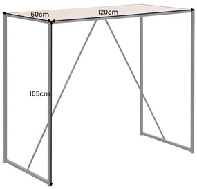 Dizajnový barový stôl Maille 120 cm divý dub