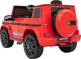 Ramiz Elektrické auto Mercedes AMG G63 pre deti červené + diaľkové ovládanie