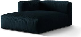 Tmavomodrý zamatový modul pohovky (ľavý roh) Martina – Micadoni