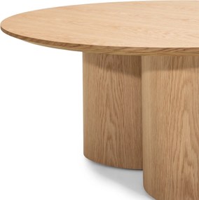 Okrúhly konferenčný stolík Torino 100 cm dub prírodný
