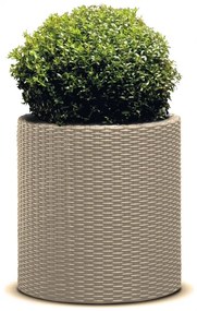 KETER Kvetináč Cylinder Planter L Cappuccino