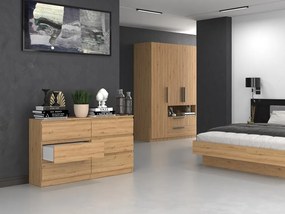 Komoda Musecalo 6 140 (dub artisan). Akcia -19%. Vlastná spoľahlivá doprava až k Vám domov. 1132819