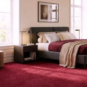 Vopi, Metrážny koberec Eton vínovo červený - neúčtujeme odrezky z role, na mieru, šíře 1,33m,1m,2m,3m,4m,na mieru, neúčtujeme odrezky, červená, filc, kuchyňa