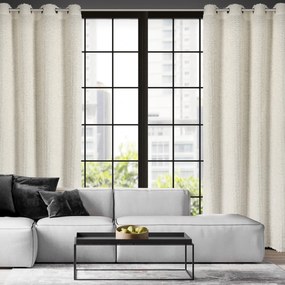 ZÁVES NA KRÚŽKOCH EVA MINGE TIFFANY 135X250 CM KRÉMOVÁ