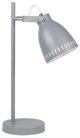 Stolná lampa, sivá/kov, AIDEN TYP 1