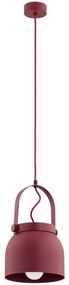 Argon 8282 - Luster na lanku LOGAN 1xE27/15W/230V pr. 20 cm červená
