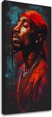 Obraz Tupac Shakur - Ikona za mikrofónom | 100% originál domalovaný akrylom