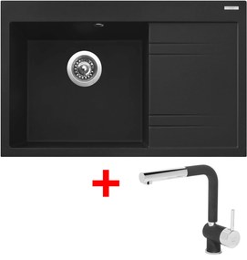 Akčný set Sinks RIM 780 L Metalblack + batéria MIX 3 P GR