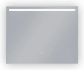 Erga Scarlet, obdĺžnikové LED zrkadlo 100x80cm, 690 lm, 3 farby svetla, predné osvetlenie, ERG-V01-128-1080-00