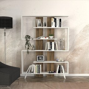 Knižnica Rain White Walnut