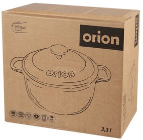 Liatinový hrniec s pokrievkou na indukciu 3,3 l LITINA SMALT – Orion