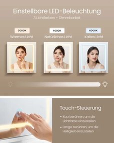 Toaletný stolík s LED zrkadlom RDT137W01