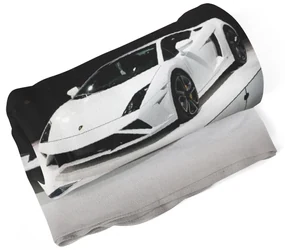 Sablio Deka Biele Lamborghini 2 - 150x120 cm