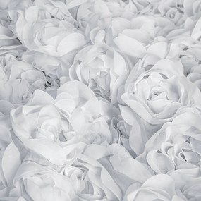 ZÁCLONA NA PÁSKE EVA MINGE ROSES6 140X270 CM BIELA
