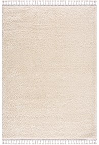 Dekorstudio Jednofarebný shaggy koberec PULPY krémový Rozmer koberca: 140x200cm