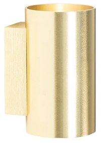 Moderná nástenná lampa zlatá okrúhla 2-svetlá - Sandy