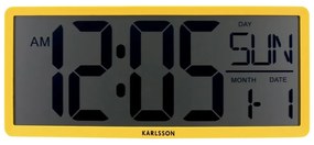 Digitálne hodiny Karlsson 6020YE žlté, 35 cm