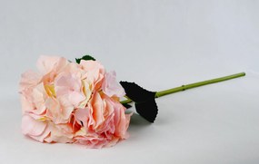 Dekorácie ružová hortenzie veľkokvetý - 80 cm