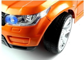 LEAN CARS Elektrické autíčko HL1638 pre deti LED MP3 ovládač oranžové