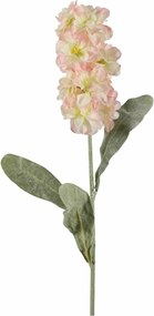 Umelá kvetina MATTHIOLA 56 cm, bieloružová