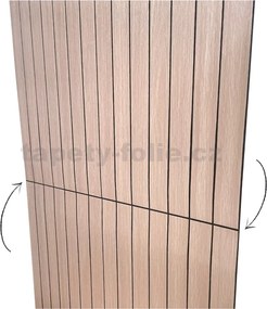 Samolepiace lamely na stenu L01, cena za kus, rozmer 100 cm x 60 cm, svetlo hnedé, IMPOL TRADE