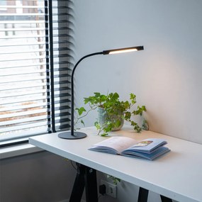 Dizajnová stolná lampa čierna vrátane LED s dotykovým stmievačom - Palka