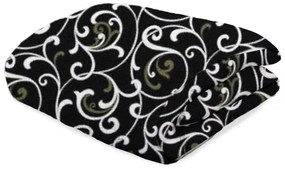 Celoročná prikrývka prešívaná ORIENT 140x200 cm, čierna