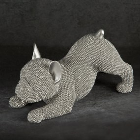 DEKORAČNÁ SOŠKA ELDO 19X8X9 CM STRIEBORNÁ