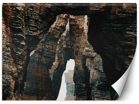 Fototapeta, Tunel ve skalách - 150x105 cm