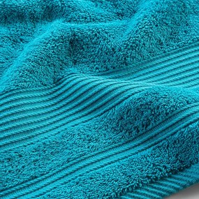 Modrá froté bavlnená osuška 70x130 cm Tendresse – douceur d'intérieur