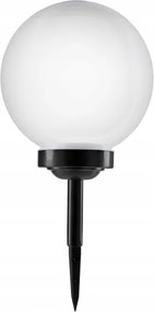 LED solárna lampa LED/1,2V 6500K 200 mAh pr. 25 cm IP44 biela/čierna