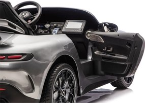 LEAN CARS Autobatéria Mercedes GT63 AMG DK-GT63 24V LCD šedá lakovaná