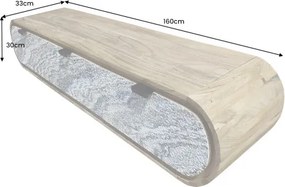 TV-skrinka 47757 Organic 160cm Drevo Acacia - Komfort-nábytok