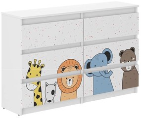 Detská komoda R140 - MINI ZOO