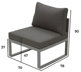 Deokork Hliníkový stredový diel TITANIUM