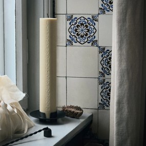 Ferm Living Mosadzný svietnik Block Black