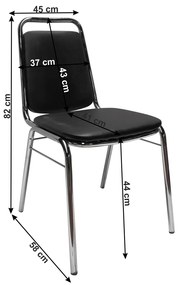 Konferenčná stolička Zeki - čierna