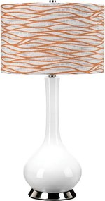 Elstead MILO-PN-TL-LORA - Stolná lampa MILO 1xE27/60W/230V biela/oranžová