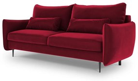 Červená rozkladacia pohovka s úložným priestorom Cosmopolitan Design Vermont