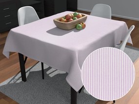 Biante Dekoračný štvorcový obrus Leona LN-160 Svetlo fialové pásiky na bielom 120x120 cm